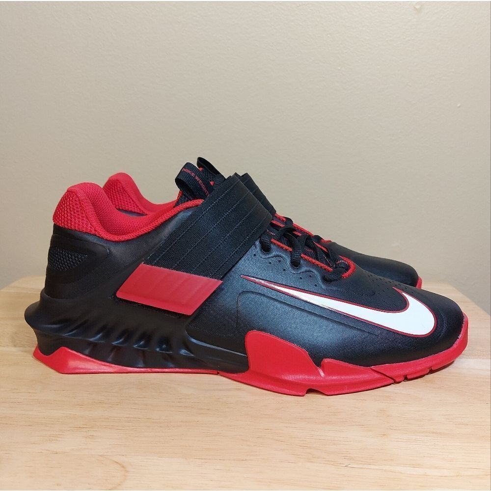 Nike Savaleos Weightlifting Shoes Black Red CV5708-002 Men's Size 10